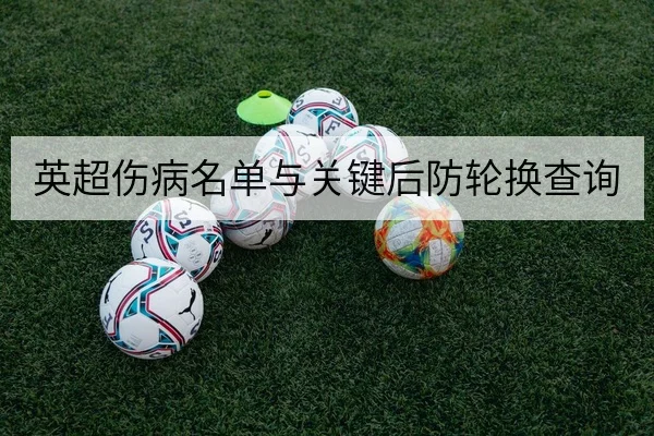 英超伤病名单与关键后防轮换查询